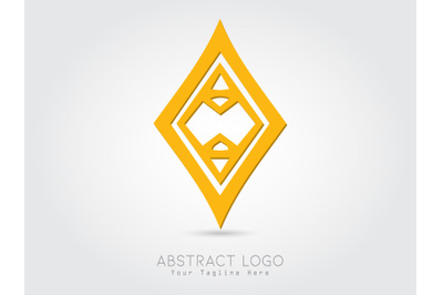 Logo Abstract Yellow Color Design