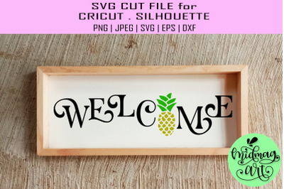 Welcome wood sign svg&2C; summer wood sign svg