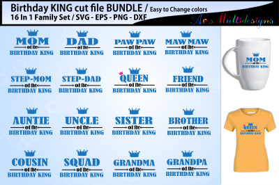 Birthday Boy cutting file / Birthday king svg bundle