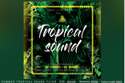 Summer Tropical Sound Flyer