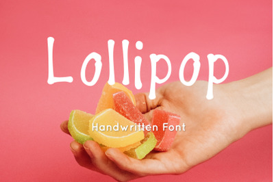 Lollipop cute handwritten font