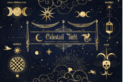 Celestial Tarot Illustrations