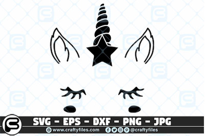 Unicorn Face SVG, Unicorn SVG, Cute unicorn SVG cut files
