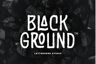 Black Ground - Rustic Typeface