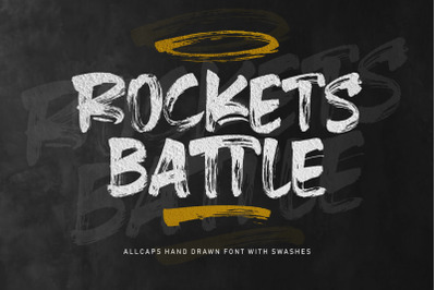 Rockets Battle Hand Drawn Font
