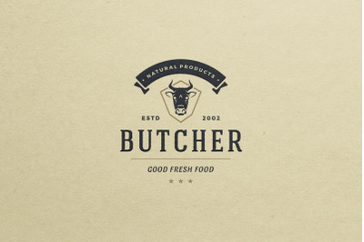 Vintage Insignia for Butcher Shop