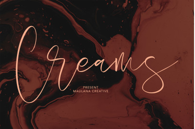 Creams Handwritten Script Handmade Beauty Font