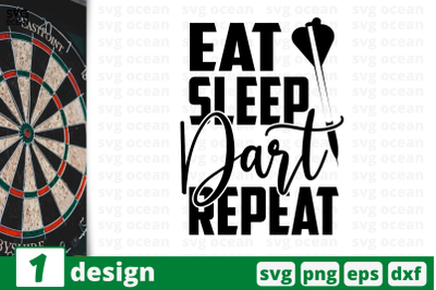 1 EAT SLEEP DARTS REPEAT, sport&nbsp;quotes cricut svg