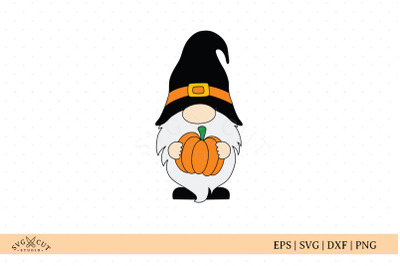 Halloween Fall Gnome SVG, Pumpkin SVG Files