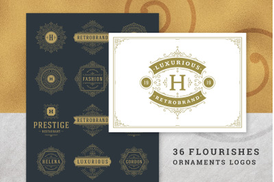 36 Luxury Ornament Logos