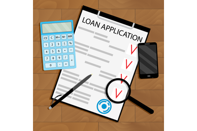 Calculate loan payments top view table