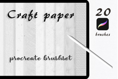 Craft Paper Procreate Brushset. Paper brushes for Procreate