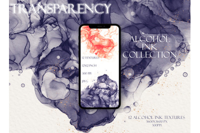 Transparency Alcohol Ink Collection, Fluid Ink Backgrounds