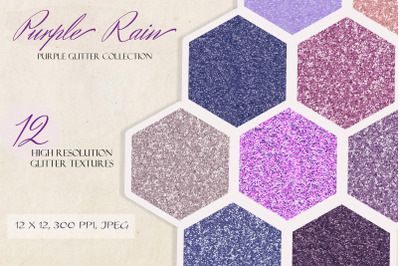Purple Rain Glitter Texture Pack