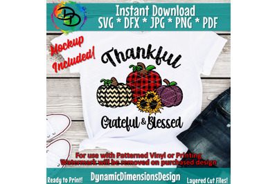 Pumpkin Svg&2C; Pumpkin patch Svg&2C; Svg&2C; Sunflower&2C; Thankful Grateful Bles