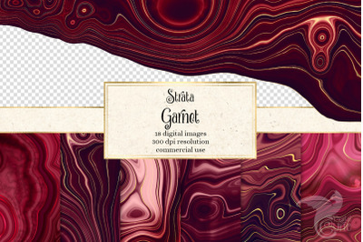 Strata Garnet Red Agate Textures