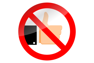 Stop like sign and ban social media