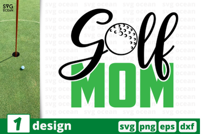 1 GOLF MOM, sport&nbsp;quotes cricut svg