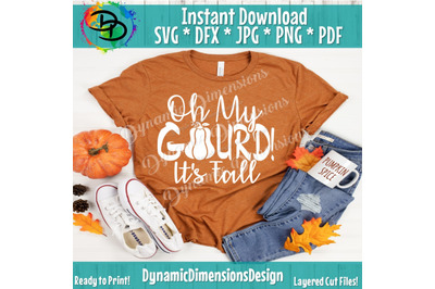 Oh My Gourd, Its Fall Y&#039;all, Fall svg Bundle, Fall svg, Fall svg Files