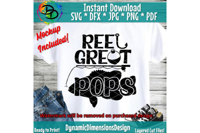 Reel Great Pops svg eps dxf png Files for Cutting Machines Cameo Cricu