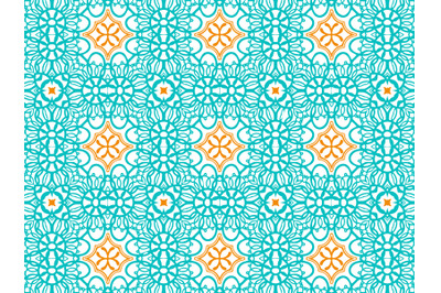 Pattern Abstract Blue Orange Color