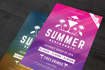 Summer Beach Party Flyer Template