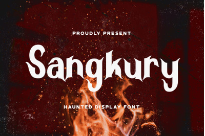 Sangkury - Haunted Display Font