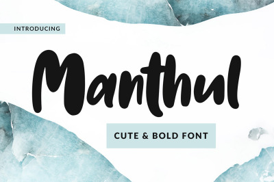 Manthul - Cute &amp; Bold Font
