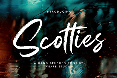 Scotties - Hand Brushed Font