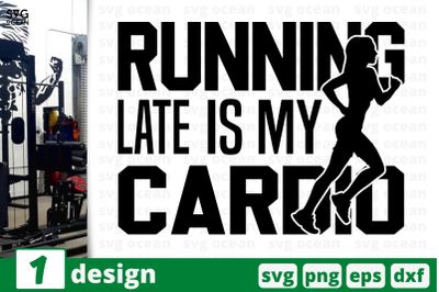 1 RUNNING IS MY CARDIO, sport&nbsp;quotes cricut svg