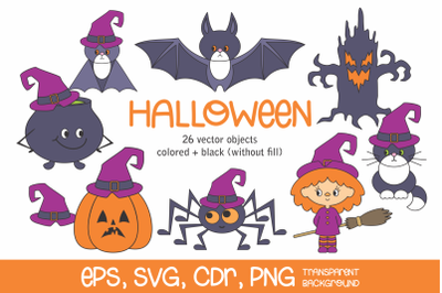Halloween vector clip art