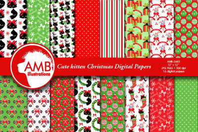 Christmas Cats Papers AMB-2663