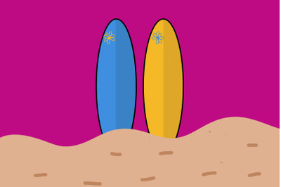 Download Surfboard Fishboard Mockup Front View Yellowimages