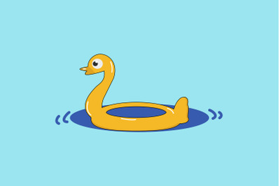 Summer Icon with Duck tire buoy