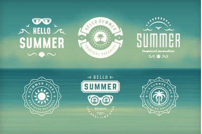 Summer Holidays Emblems &amp; Badges