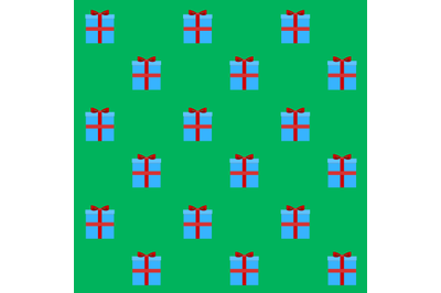 Gift box seamless pattern