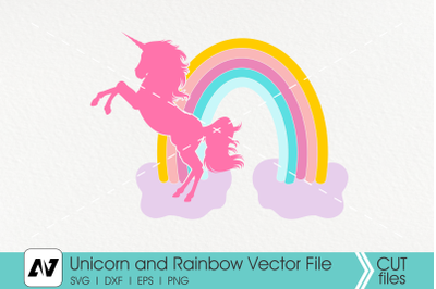 Unicorn Svg, Rainbow Svg, Unicorn Clip Art