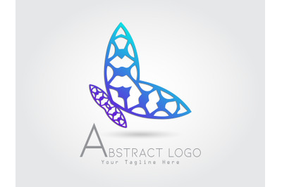 Logo Abstract Butterfly Gradation Color