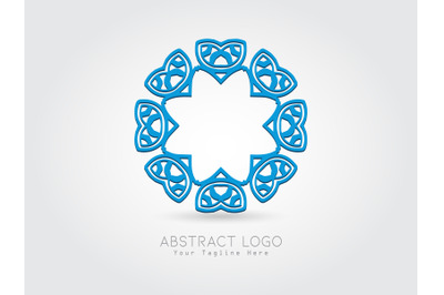 Logo Abstract Blue Color