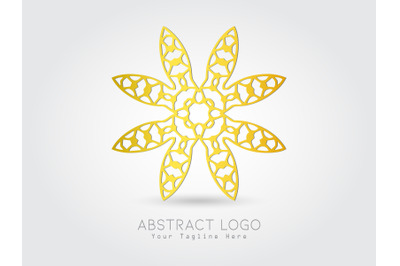 Logo Abstract Gold Color