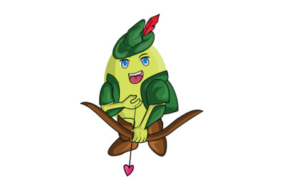 Ambarella Fruit Archer Cartoon Character