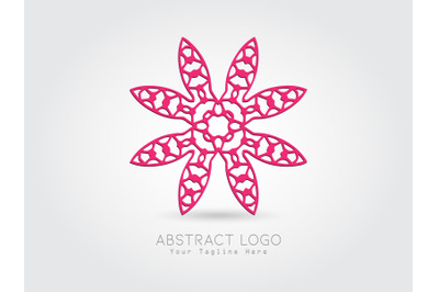 Logo Abstract Pink Color