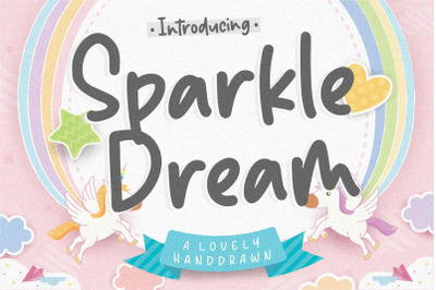 Sparkle Dream Lovely Handdrawn Font