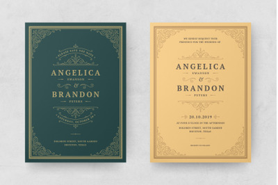 Wedding Invitations Cards Templates