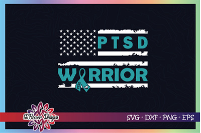 PTSD warrior svg, PTSD svg, PTSD wareness, teal ribbon svg