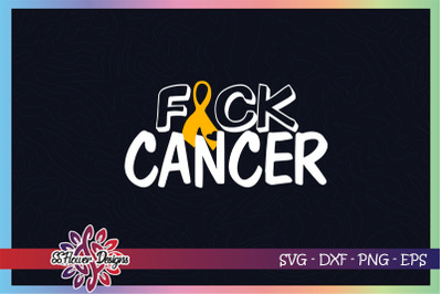 F*ck cancer svg, fuck cancer svg, bone cancer awareness svg