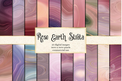 Rose Earth Strata Agate Geode Textures