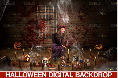 Halloween Backdrop &amp; Scary Photoshop overlay