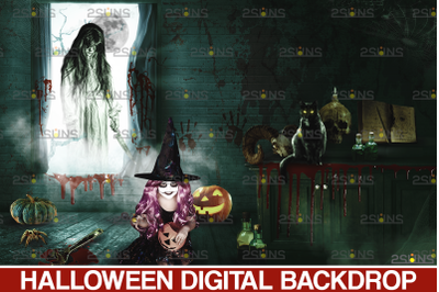 Halloween Backdrop &amp; Scary Photoshop overlay