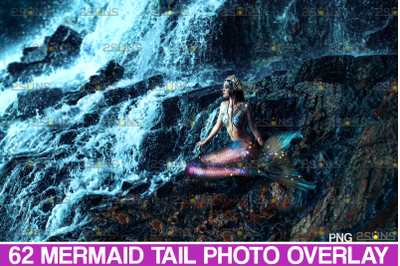 62 Mermaid tail, tails, overlays, Clipart, PNG,